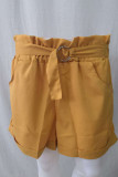 Fashion Casual Solid Split Joint Loose High Waist Wide Leg Bottoms