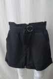 Fashion Casual Solid Split Joint Loose High Waist Wide Leg Bottoms