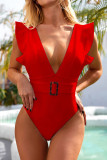Fashion Simplicity Solid Swimwears