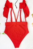 Fashion Simplicity Solid Swimwears