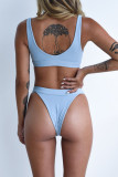 Fashion Sexy Solid Swimwears