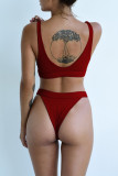Fashion Sexy Solid Swimwears