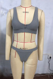 Fashion Sexy Solid Swimwears