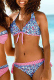 Fashion Sexy Print Frenulum Swimwears