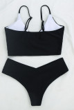Fashion Sexy Solid Swimwears