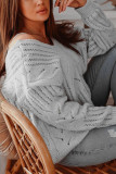 Fashion Casual Solid V Neck Tops