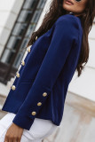Fashion Casual Solid Patchwork Mandarin Collar Outerwear