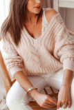 Fashion Casual Solid V Neck Tops