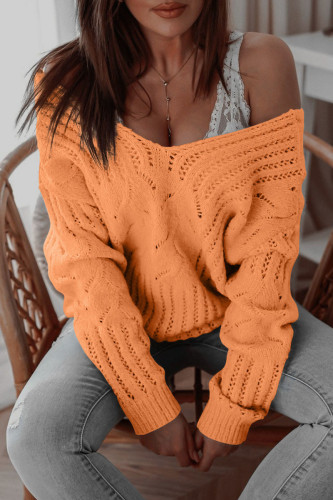 Fashion Casual Solid V Neck Tops