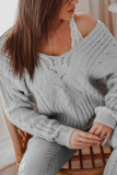 Fashion Casual Solid V Neck Tops