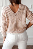 Fashion Casual Solid V Neck Tops