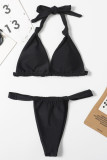 Fashion Sexy Solid Patchwork Swimwears