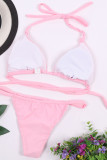 Fashion Sexy Solid Patchwork Swimwears