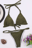 Fashion Sexy Solid Patchwork Swimwears