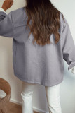 Fashion Casual Solid Patchwork Turndown Collar Outerwear