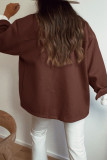 Fashion Casual Solid Patchwork Turndown Collar Outerwear