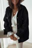 Fashion Casual Solid Patchwork Turndown Collar Outerwear