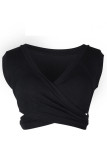 Fashion Street Solid V Neck Tops