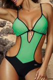 Fashion Sexy Solid Patchwork Swimwears