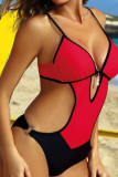 Fashion Sexy Solid Patchwork Swimwears