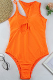 Fashion Sexy Solid Hollowed Out Swimwears