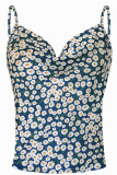 Fashion Street Print U Neck Tops