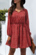 Fashion Casual Polka Dot Patchwork V Neck A Line Dresses