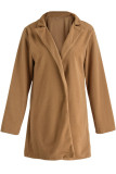 Fashion Casual Adult Solid Cardigan Mandarin Collar Outerwear