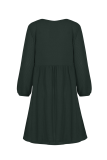 Casual Solid Pocket Buckle V Neck A Line Dresses