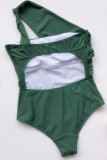 Fashion Simplicity Solid Hollowed Out Swimwears