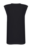 Fashion Casual Striped Patchwork O Neck Pencil Skirt Dresses
