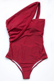 Fashion Simplicity Solid Hollowed Out Swimwears