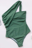 Fashion Simplicity Solid Hollowed Out Swimwears