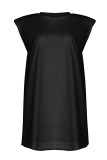 Fashion Casual Striped Patchwork O Neck Pencil Skirt Dresses