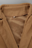 Fashion Casual Adult Solid Cardigan Mandarin Collar Outerwear