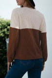 Fashion Casual Solid Patchwork V Neck T-Shirts