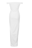 Fashion Elegant Solid Backless High Opening Off the Shoulder Irregular Dress Dresses