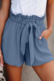 Fashion Casual Solid With Belt Loose High Waist Wide Leg Bottoms