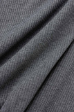 Casual Solid Patchwork Turtleneck Long Sleeve Two Pieces