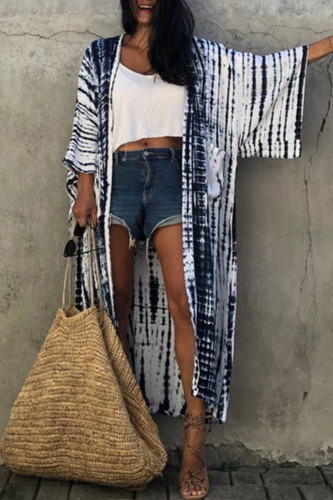 Fashion Vacation Print Frenulum Swimwears Cover Up