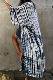 Fashion Vacation Print Frenulum Swimwears Cover Up