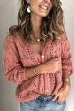 Fashion Street Adult Solid Cardigan V Neck Tops