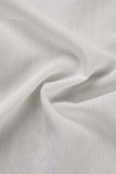 Fashion Casual Solid Patchwork Turndown Collar Half Sleeve Two Pieces