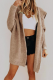 Casual Solid Patchwork Hooded Collar Tops Sweater