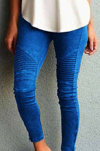 Fashion Sportswear Solid Skinny Mid Waist Pencil Bottoms