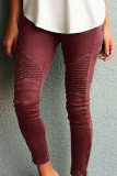 Fashion Sportswear Solid Skinny Mid Waist Pencil Bottoms