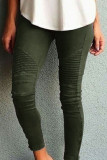 Fashion Sportswear Solid Skinny Mid Waist Pencil Bottoms