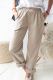 Casual Solid Patchwork Pocket Straight Solid Color Bottoms