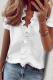Daily Print Flounce V Neck Tops