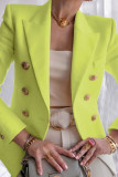 Fashion Casual Solid Patchwork Turn-back Collar Outerwear